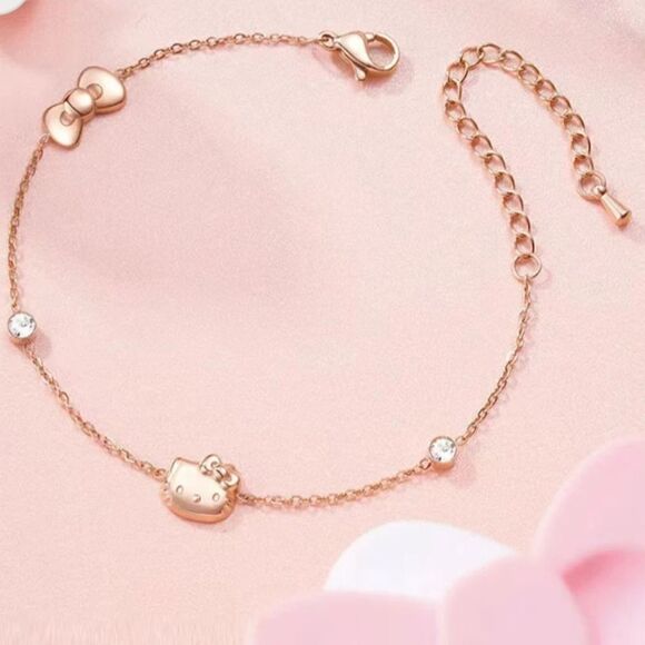 Brand New Hello Kitty Rose Gold Bracelet - Picture 1 of 5